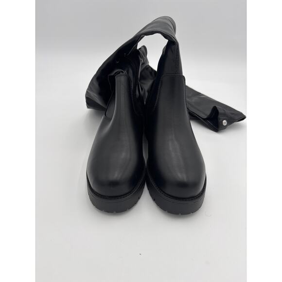 Azalea Wang Eureva Thigh High Boots Size 7 Black NEW - Picture 6 of 8